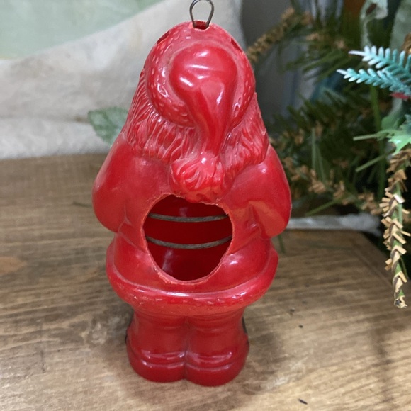Vintage Christmas Santa Claus Ornament Bulb Cover Celluloid - Picture 2 of 4